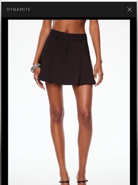Dynamite Pleated Mini Skort Size 10